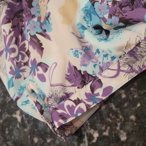 Agora Boatneck Chiffon Flowy Blouse - Picture 7 of 12